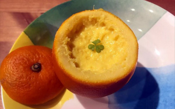 宝宝辅食“香橙蒸蛋”